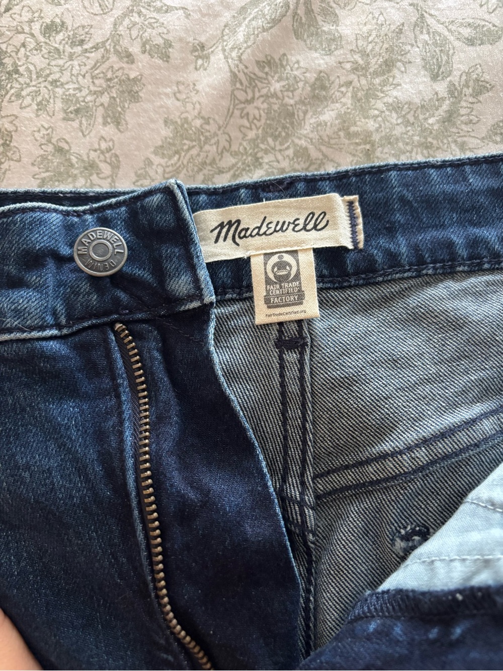 Madewell Men's Deep Blue Denim Slim Jeans - Picture 1 of 5